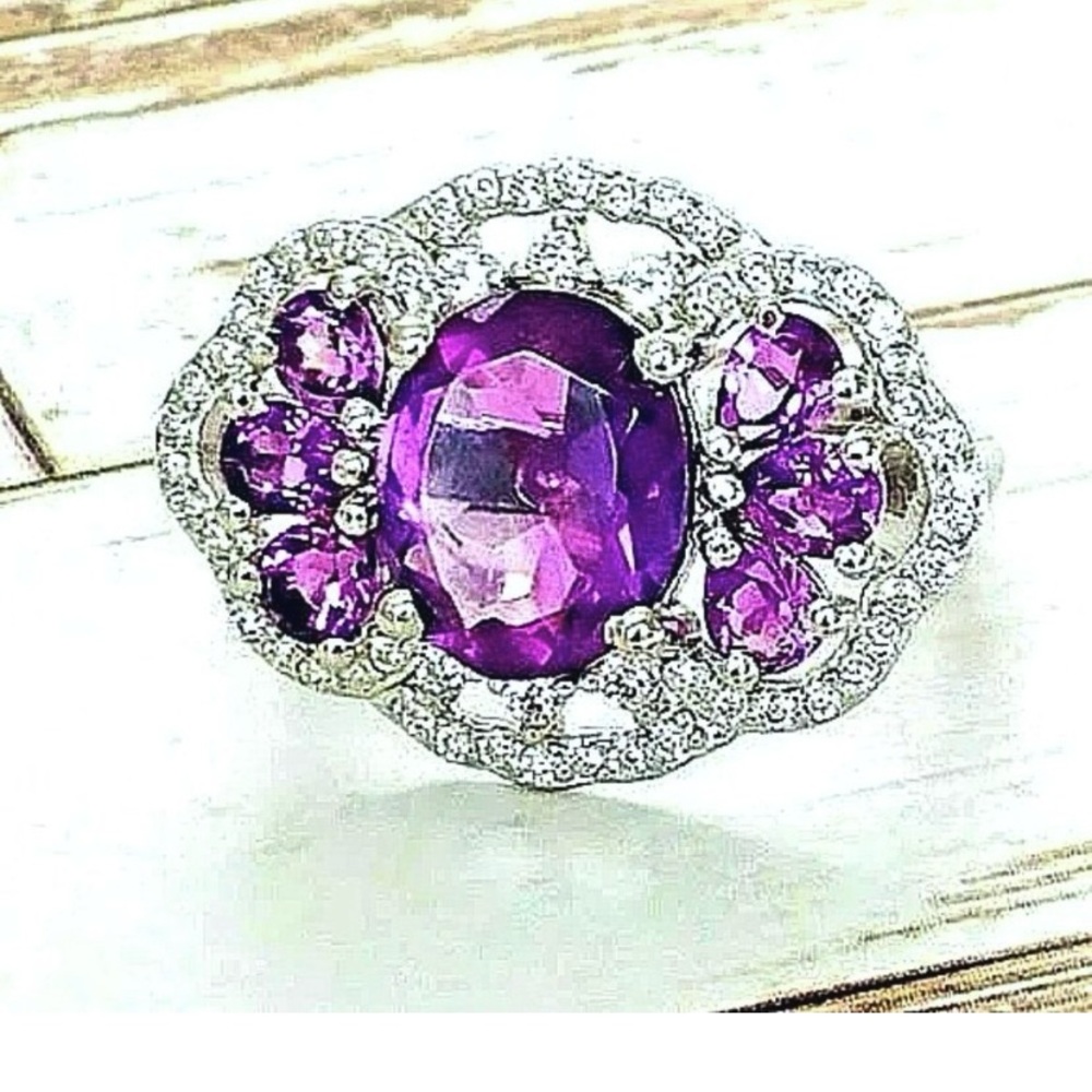 Amethyst Sterling Ring